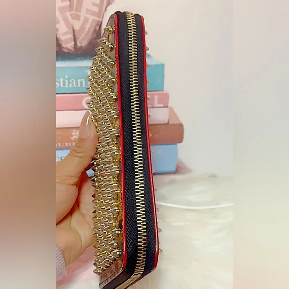 Christian Louboutin Leopard Studded Wallet - Picture 9 of 17